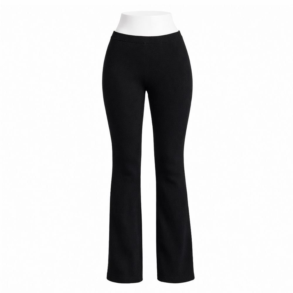 Size M Aritzia Golden Women’s Black Velour Stretch Pants Lounge Yoga Soft Comfy